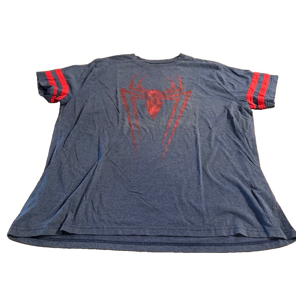 Marvel Spider-Man Logo Graphic T-Shirt 3XL Blue Red Spider Symbol